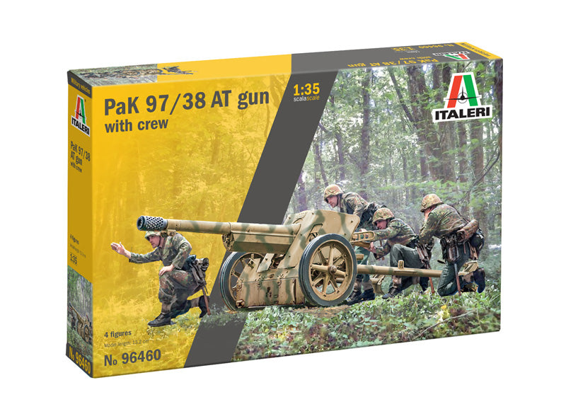 Italeri 96460 1:35 Pak 97/38 AT Gun with Crew Plastic Model Kit