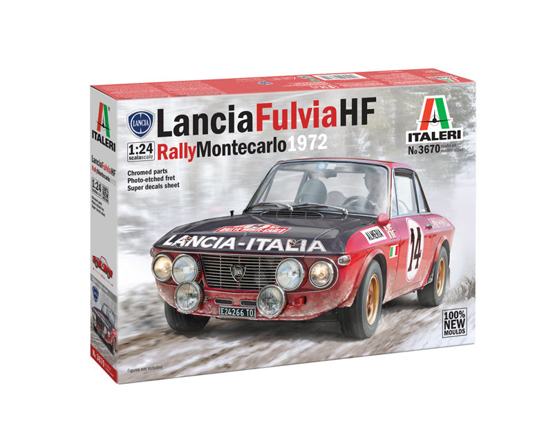 Italeri 3670 1:24 Lancia Fulvia HF Rally Racing Car Plastic Model Kit