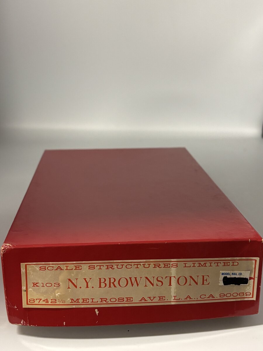 Scale Structures k103 HO N.Y. Brownstone Build Kit
