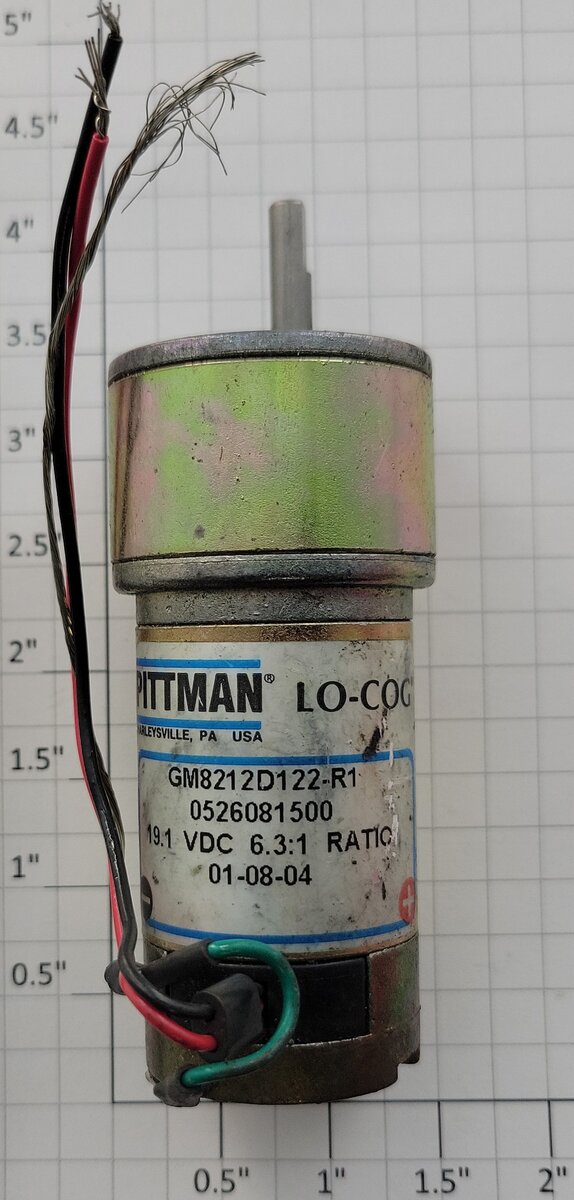 Pittman GM8212D122-R1 20-Volt DC Lo-Cog Motor with Gearbox Assembly and Wires