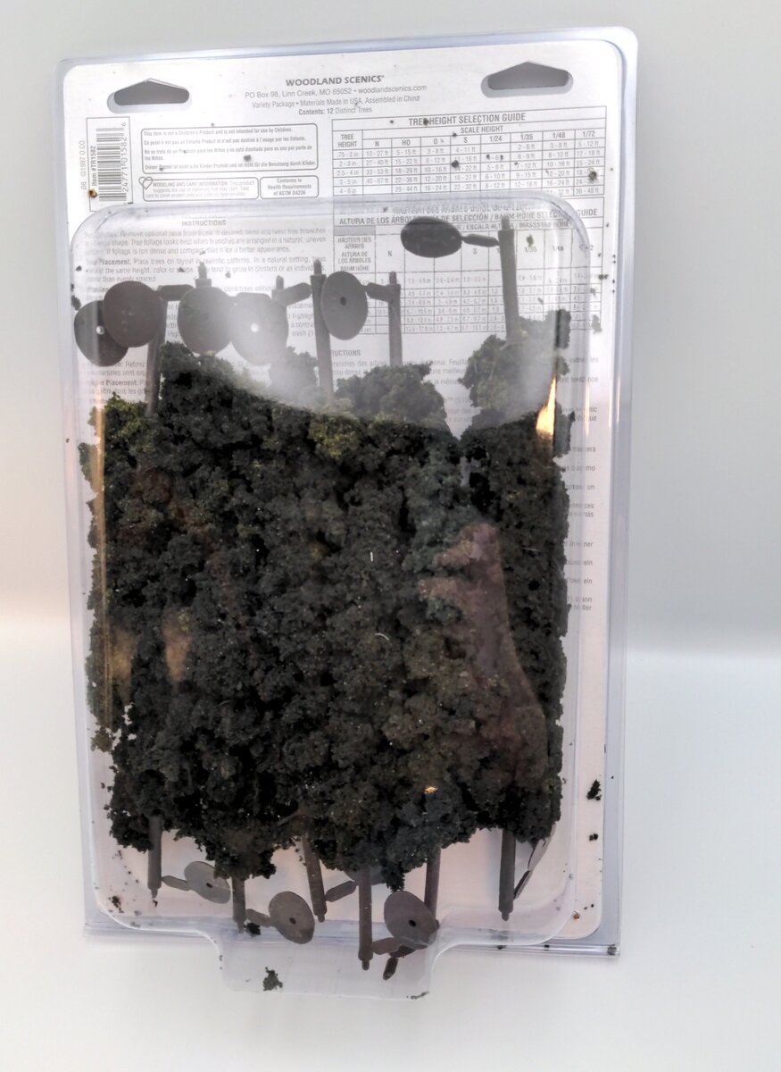 Woodland Scenics TR1582 6"-8" Conifer Colors Ready Made PineTrees (Pack of 12)