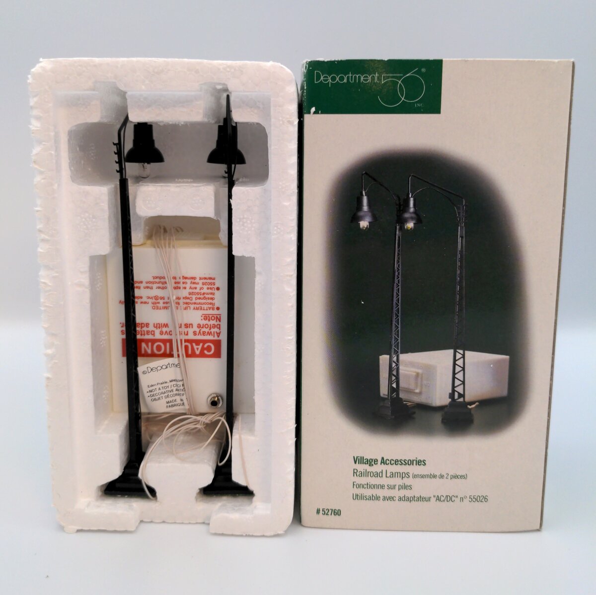 Dept 56 52760 Village Accessories Railroad Lamps (Set of 2)
