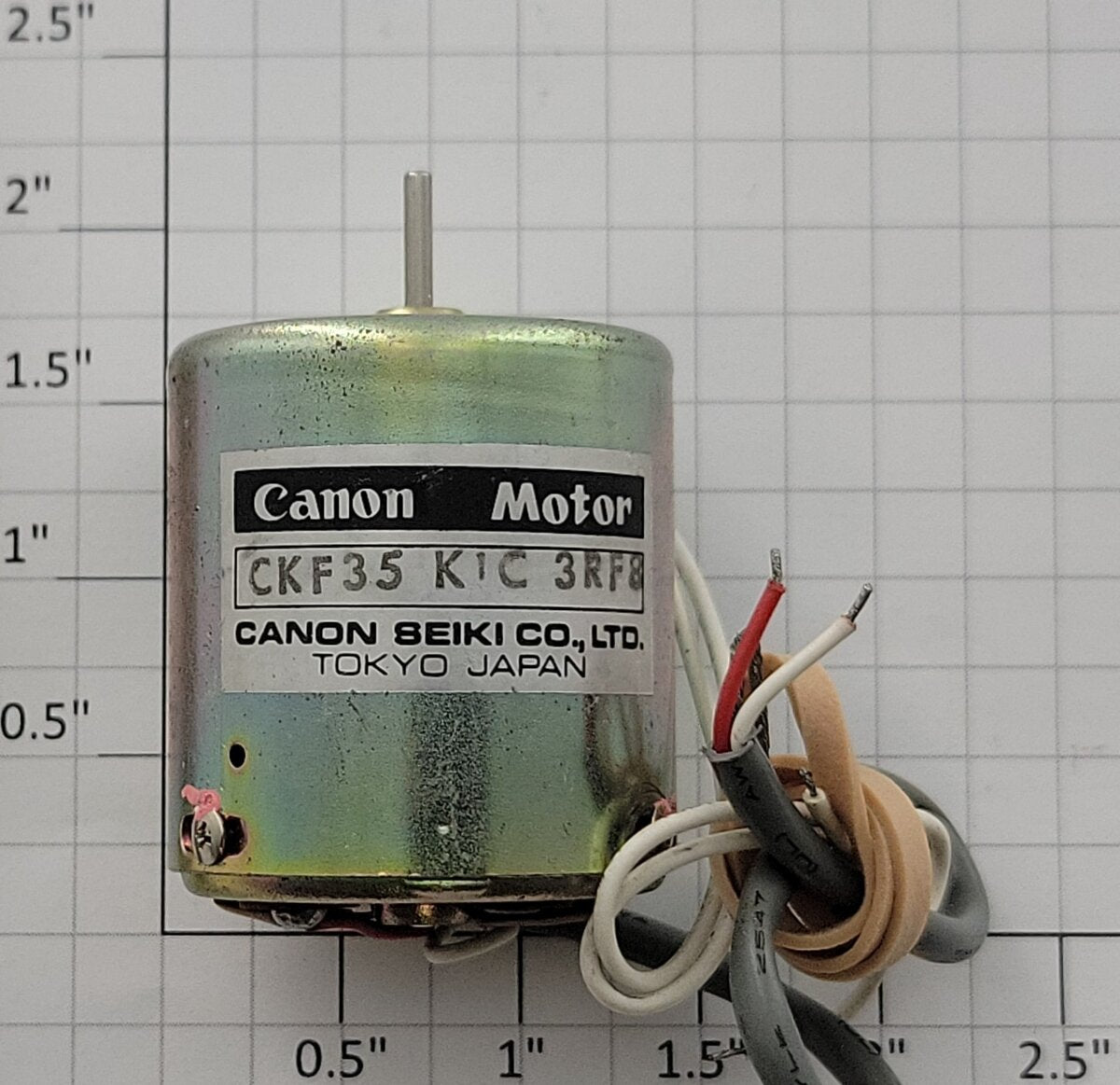 Canon CFK35 KIC 3RF8 12-Volt DC Can Motor