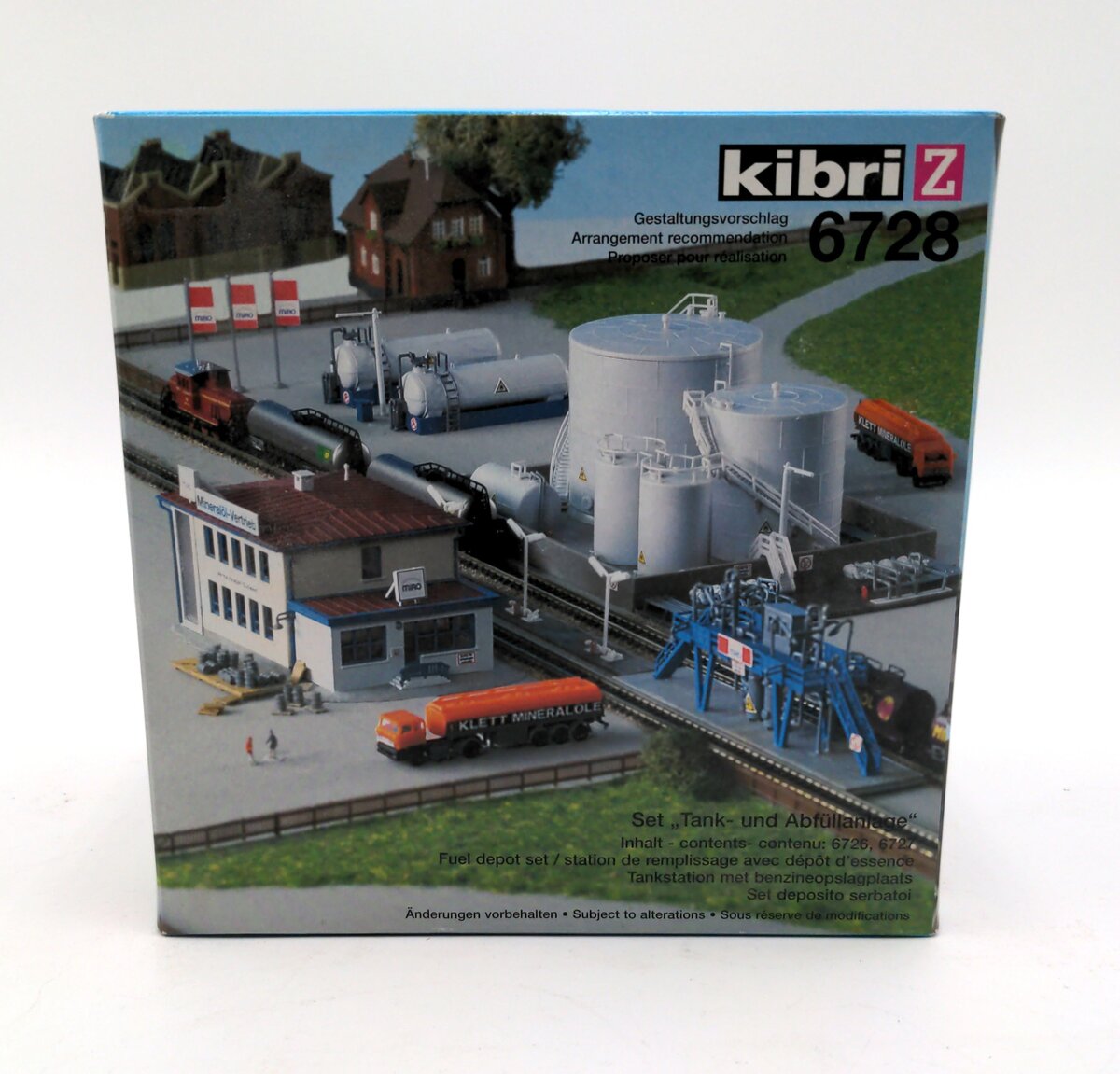 Kibri 6728 Z Scale 6726 and 6727 Fule Depot Tank Depot 2 in 1 Kits