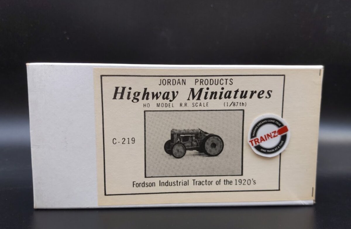 Jordan Products C-219 HO Scale Fordson Industrial Tractor of the 1920's Kit