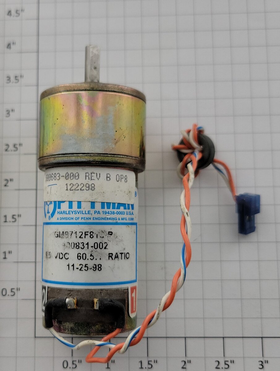 Pittman GM8712F813-R4 20-Volt DC Can Motor with Wire and Connector