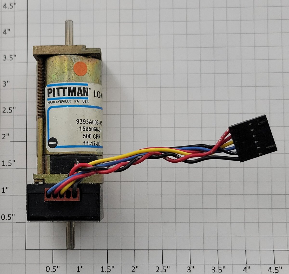 Pittman 9393A006-R5 12-Volt DC Can Lo-Cog Motor with Gear Box Assembly