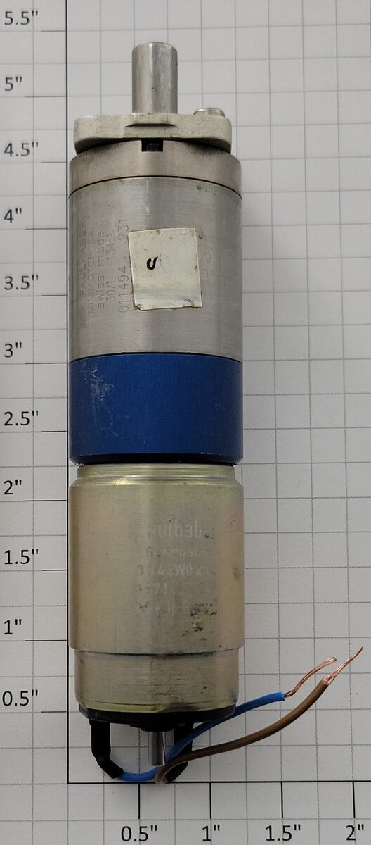 Faulhaber 3042W024C 20-Volt DC Can Motor with Gearhead and Bracket