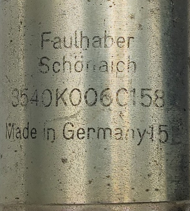 Faulhaber 3540K006C158 6 Volt DC Can Motor with Gearhead