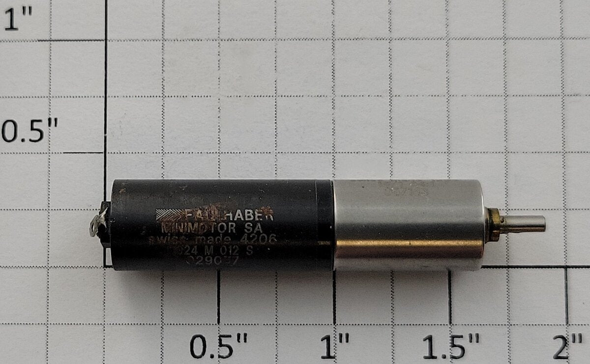 Faulhaber 029077 12-Volt DC Can Motor with Gearhead