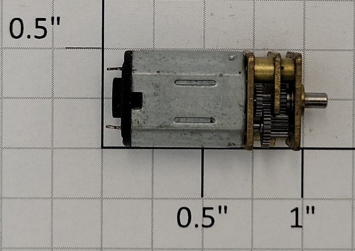 Pololu 1101 6-Volt DC Flat Can Motor with Open Frame Gearbox