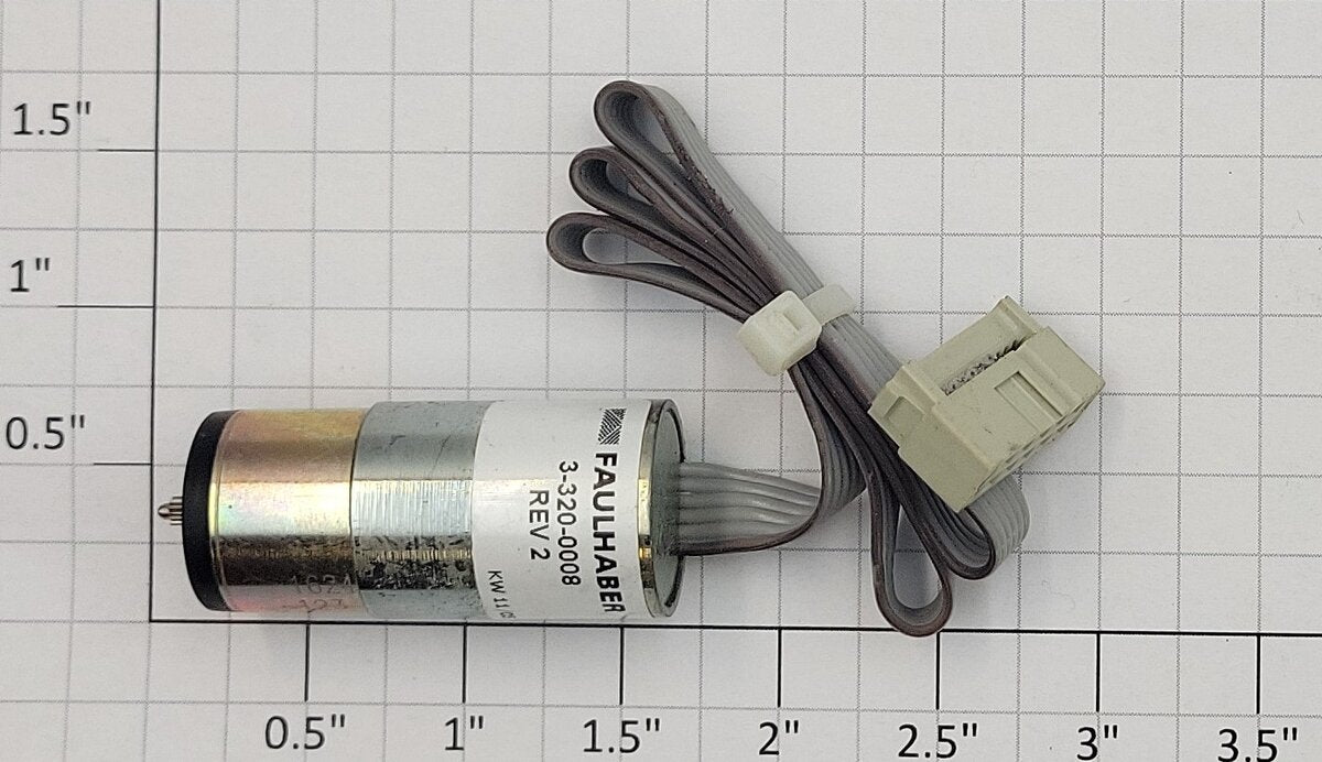 Faulhaber 3-320-0008 12-Volt DC Micromotor with Pinion Gear and Encoder