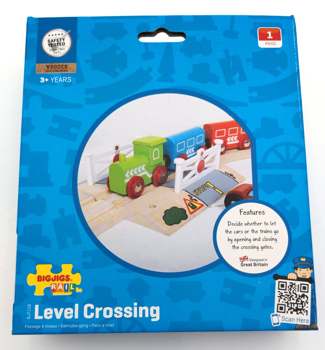 Big Jig Rails BJT118 Wooden Level Crossing