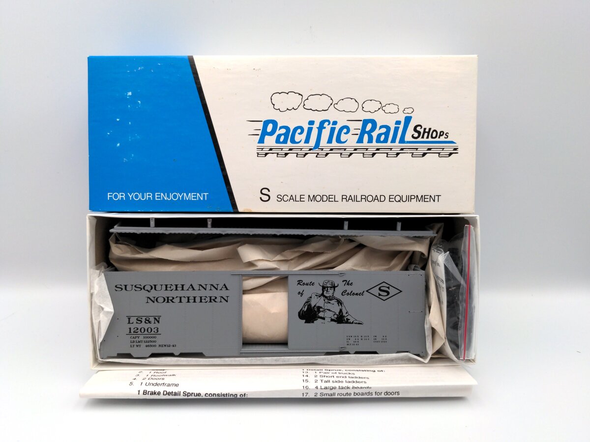Pacific Rail S Scale 1937 Susquehanna Northern AAR 40' Boxcar #12003