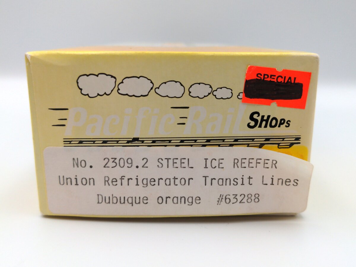 Pacific Rail Shops 2309.2 S Scale URTX/Dubuque Steel Ice Reefer #63288 Kit