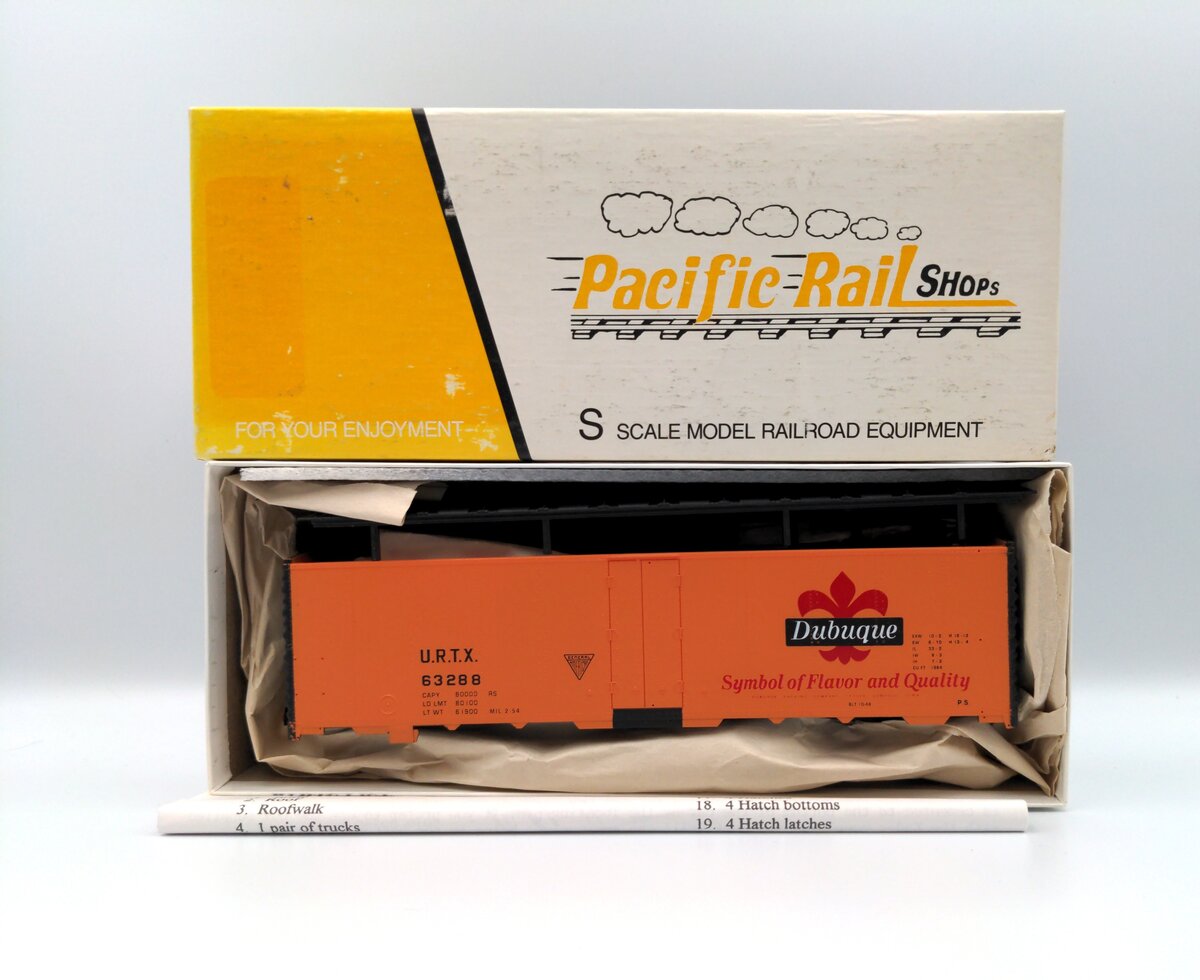 Pacific Rail Shops 2309.2 S Scale URTX/Dubuque Steel Ice Reefer #63288 Kit