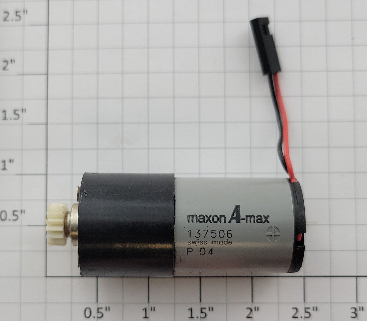 Maxon 137506 5-Volt DC Can Motor with Pinion Gear