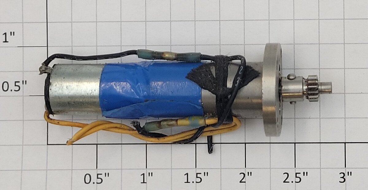 Faulhaber 1331T024S 20-Volt DC Can Motor with Pinion Gear and Wire
