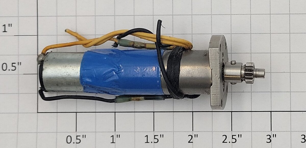Faulhaber 1331T024S 20-Volt DC Can Motor with Pinion Gear and Wire