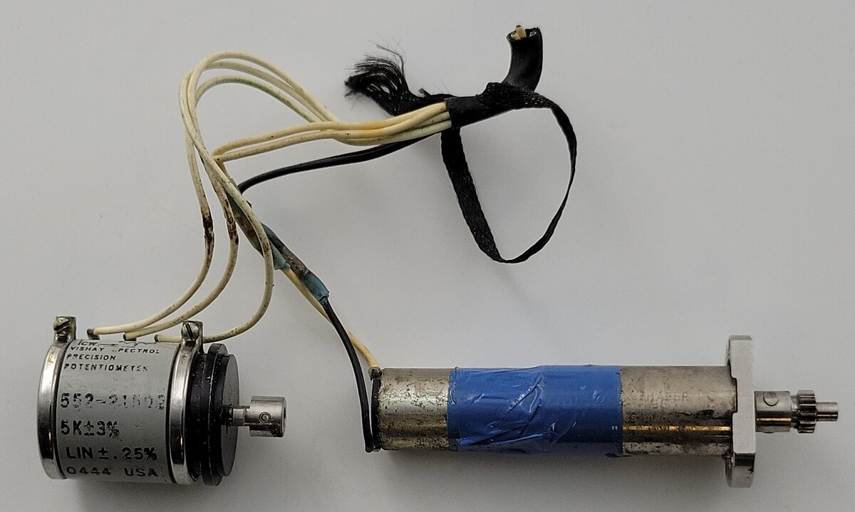 Faulhaber 1331T024S 20-Volt DC Can Motor with Pinion Gear and Potentiometer