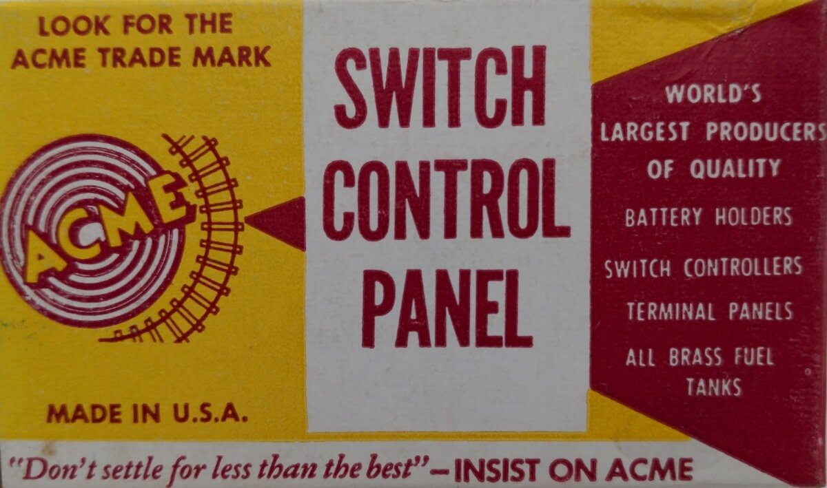 Acme 403 Vintage Switch Control Panel For 3 Switches