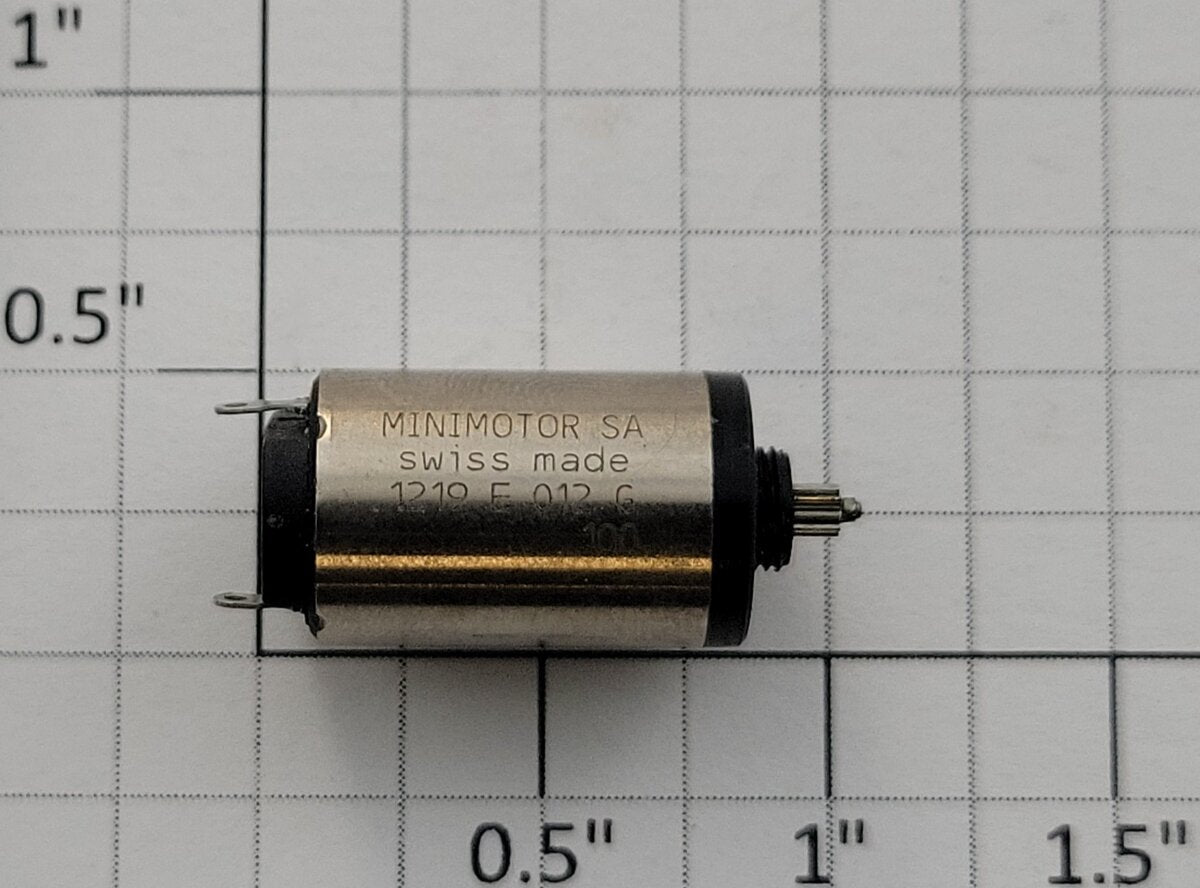 Faulhaber 1219E012G 12-Volt DC Can Motor with 2.4mm Pinion Gear