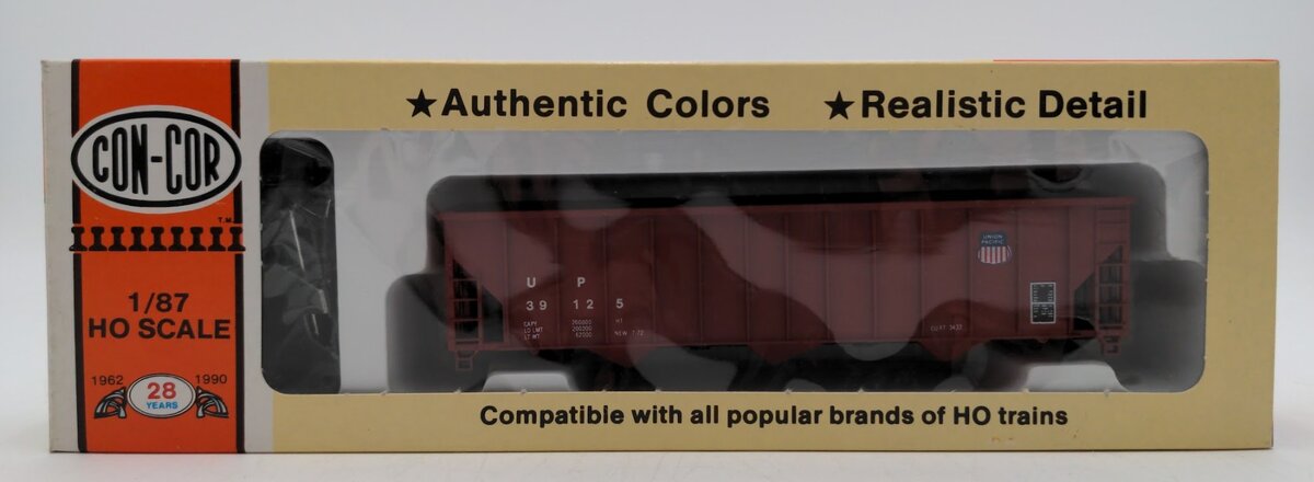 Con-Cor 0001-505 HO Scale Union Pacific 100 Ton Coal Hopper Road # 39125 Kit
