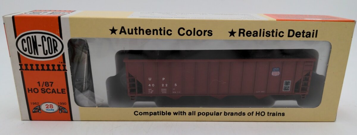 Con-Cor 0001-505 HO Scale Union Pacific 100 Ton Coal Hopper Road # 40225 Kit