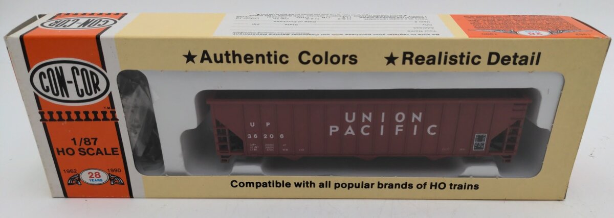 Con-Cor 0001-505 HO Scale Union Pacific 100 Ton Coal Hopper Road # 36604 Kit