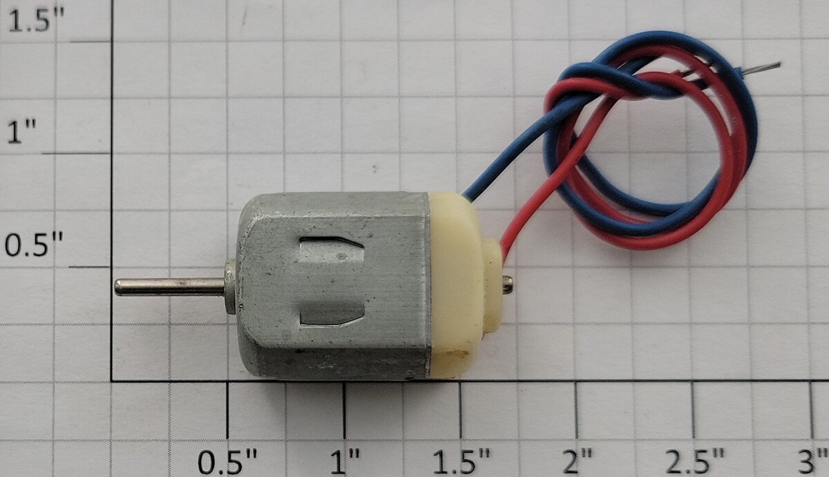 Mabuchi FK-281X 12-Volt DC Flattop Can Motor with Wire
