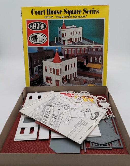 Heljan 901 HO Scale Court House Square Series Two Brothers Restaurant Building K