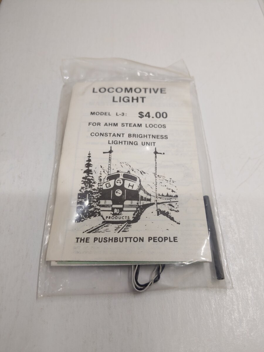 The Pushbutton People Locomotive Light Kit Model L-3 for AHM Steam Locomotives