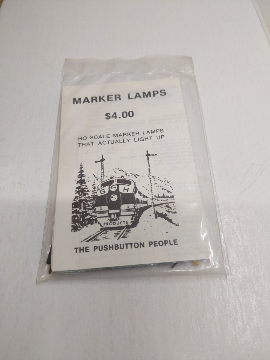 The Pushbutton People HO Scale Marker Lamps - They Light Up