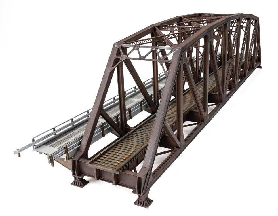 Walthers 933-4523 HO Truss Railroad Bridge with Roadway Building Kit