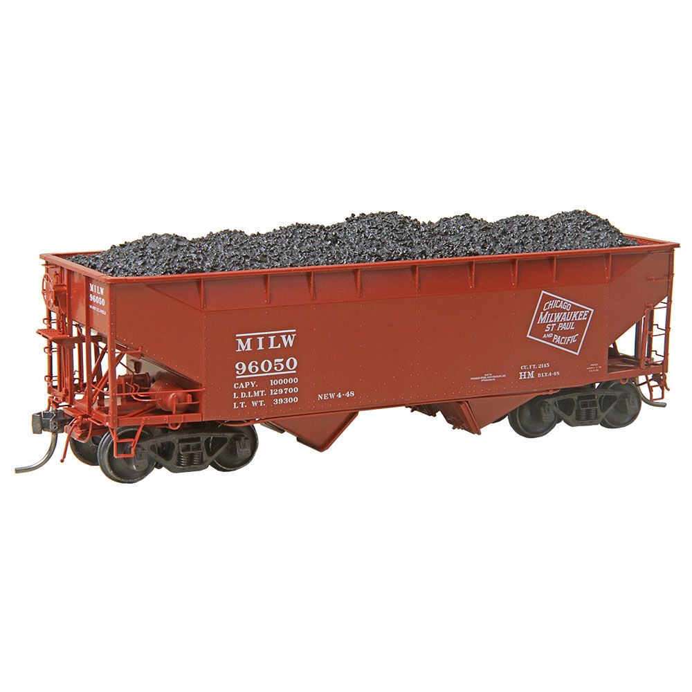 Kadee 7529 HO Milwaukee 50 Ton AAR Standard 2 Bay Open Hopper #96050