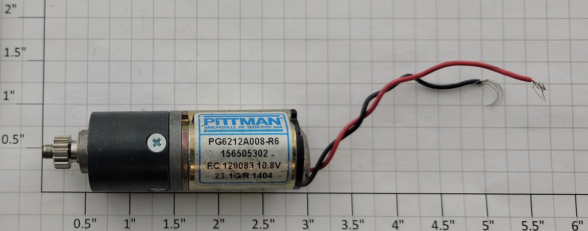 Pittman PG6212A008-R6 12-Volt DC Can Motor with Pinion Gear