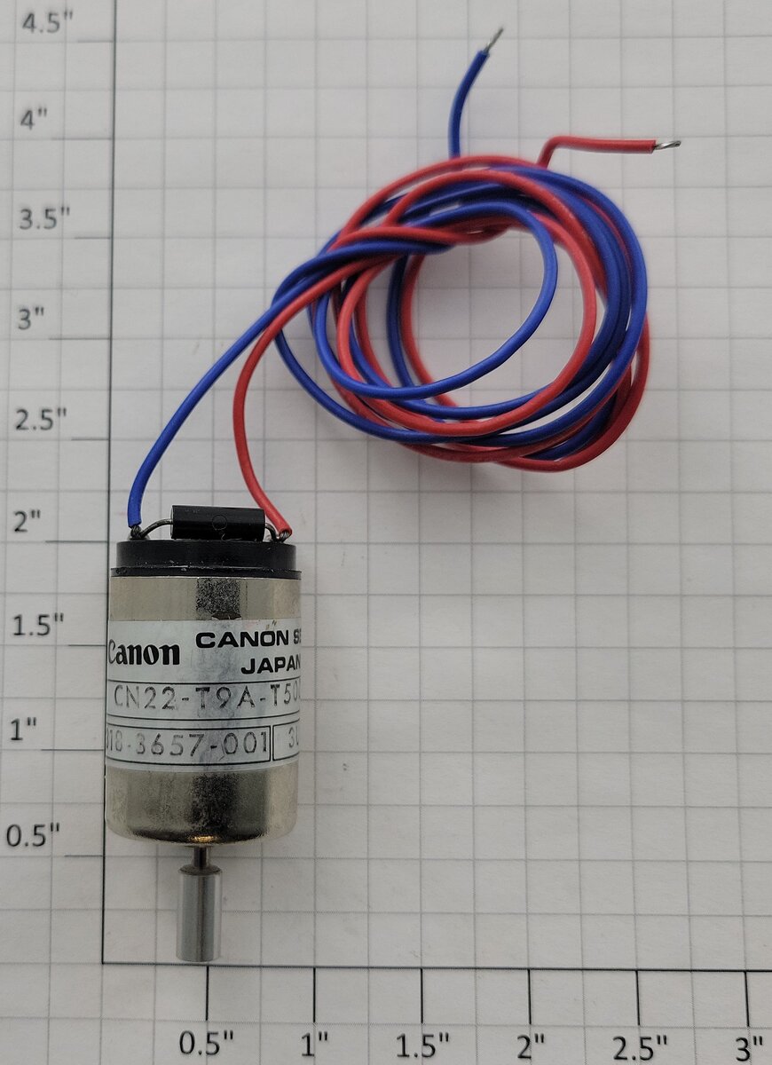 Canon CN22-T9A-T500X 12-Volt DC Mini Can Motor with Wire and Coupler