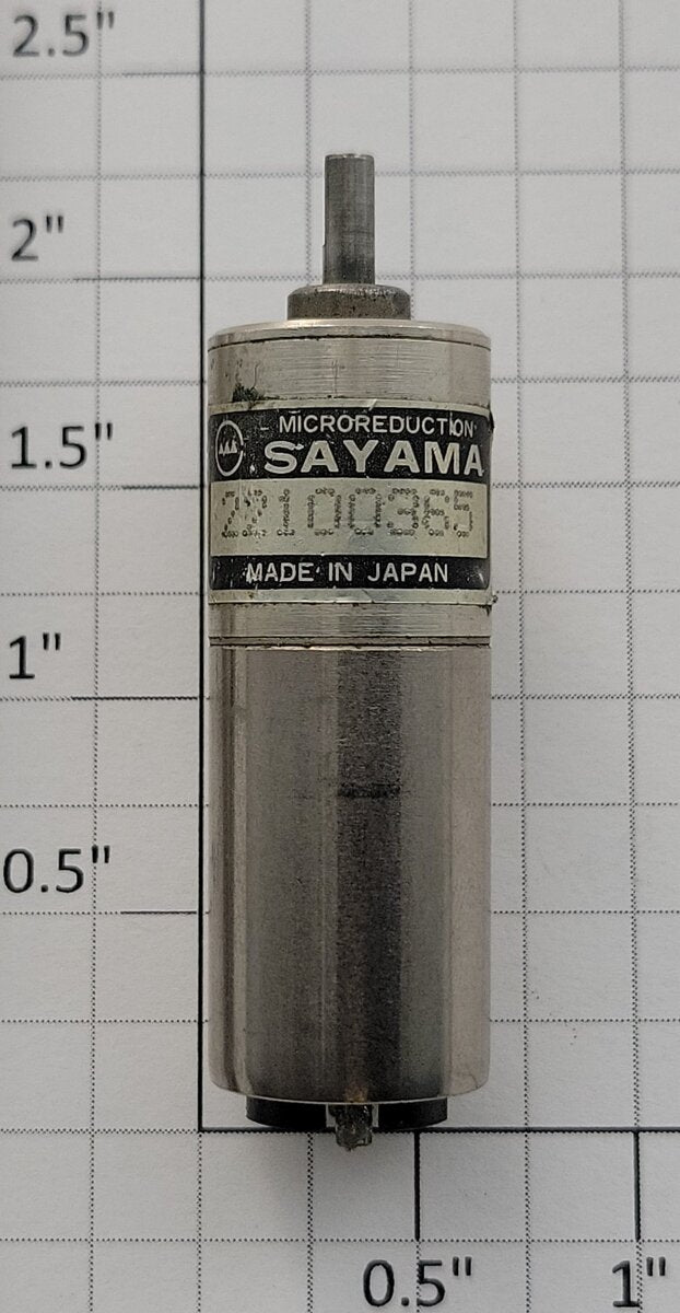 Sayama SAY-1118-0002 12-Volt DC Can Motor with Gearhead