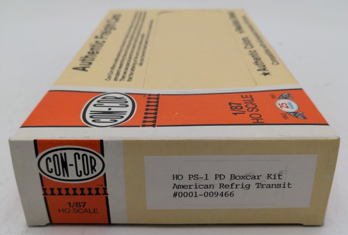 Con-Cor 0001-009466 HO Scale PS-1 Boxcar American Refrigerator Transit Co. Kit