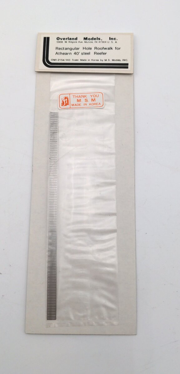 Overland 2154 HO OMI Athearn 40' Steel Reefer Roof Walks