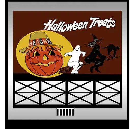Miller Engineering 88-8502 HO/N Small Halloween Treats Billboard Sign Kit