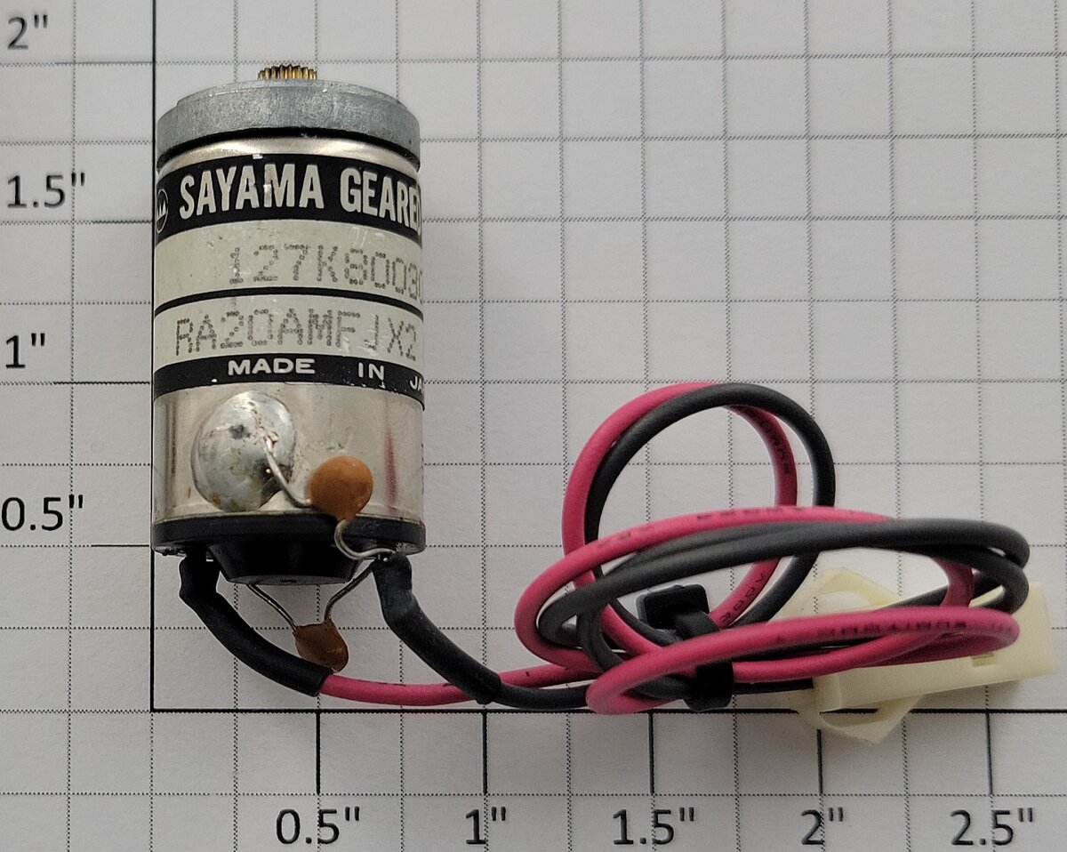 Sayama 127K80030K1 12-Volt DC Can Motor with Pinion Gear