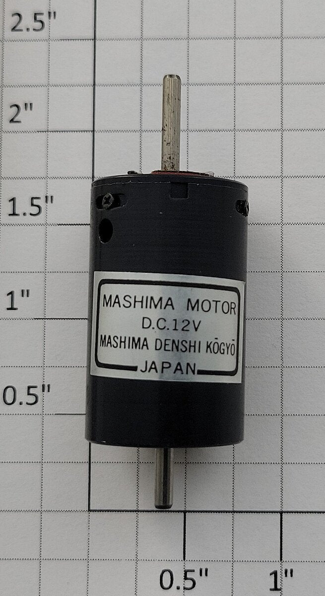 Mashima M-23-33 12-Volt DC Dual Shaft Can Motor