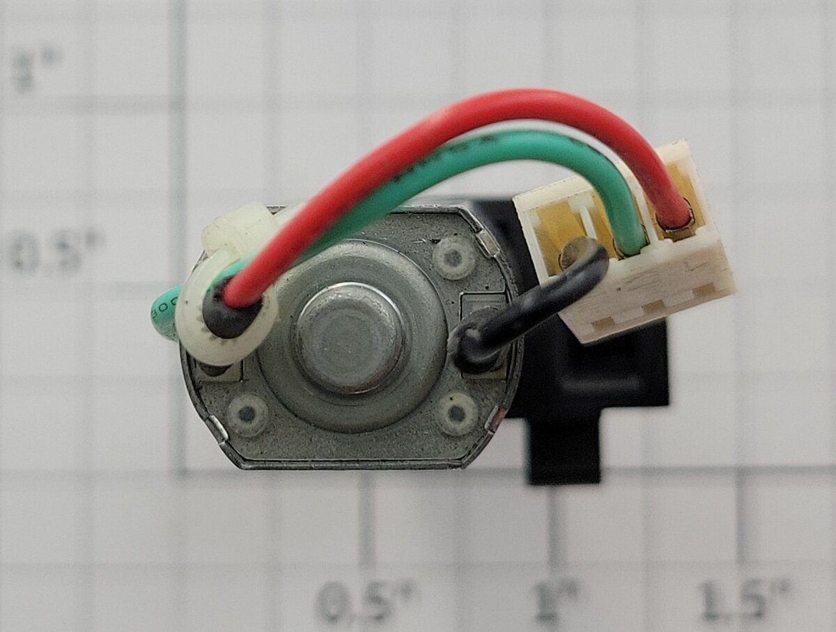Mabuchi FF-050SHX 6-Volt DC Can Flattop Motor with Stepper Gear Assembly