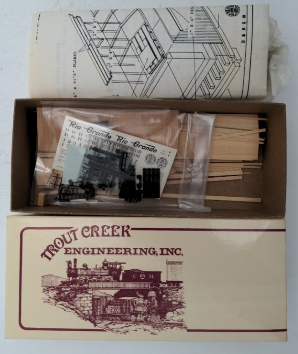 Trout Creek 917 HOn3 Scale D & RGW 40' Reefer Less T / C Kit – Trainz