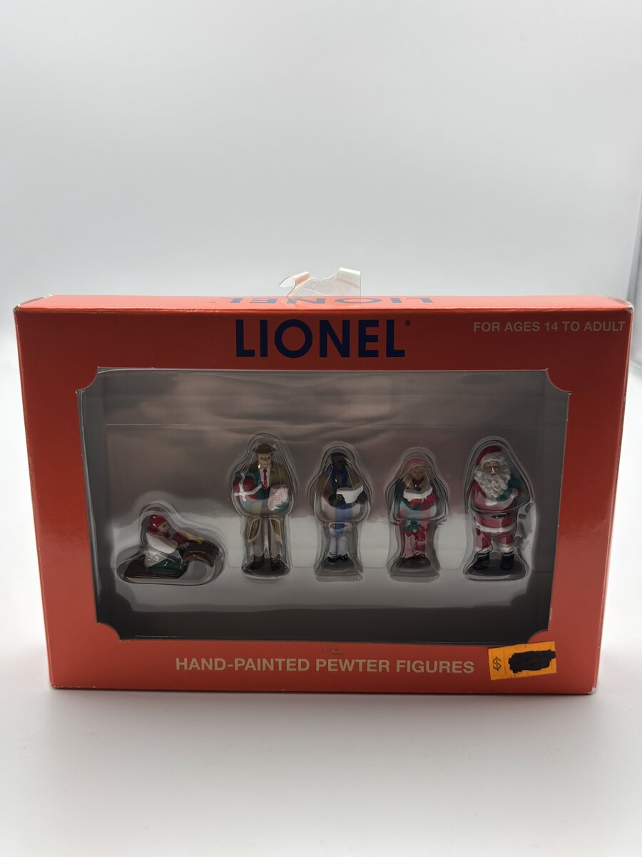 Lionel 6-37997 O Pewter Christmas Lawn Figures (Set of 5)
