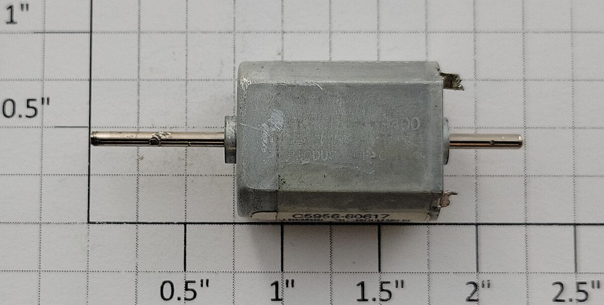 Mabuchi FK-130SHX 12-Volt DC Dual Shaft Flat Can Motor