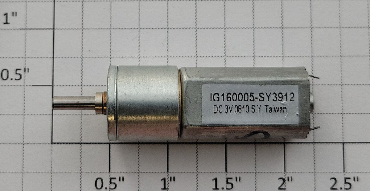 Acme IG160005 8-Volt DC Flat Can Motor with Gearbox