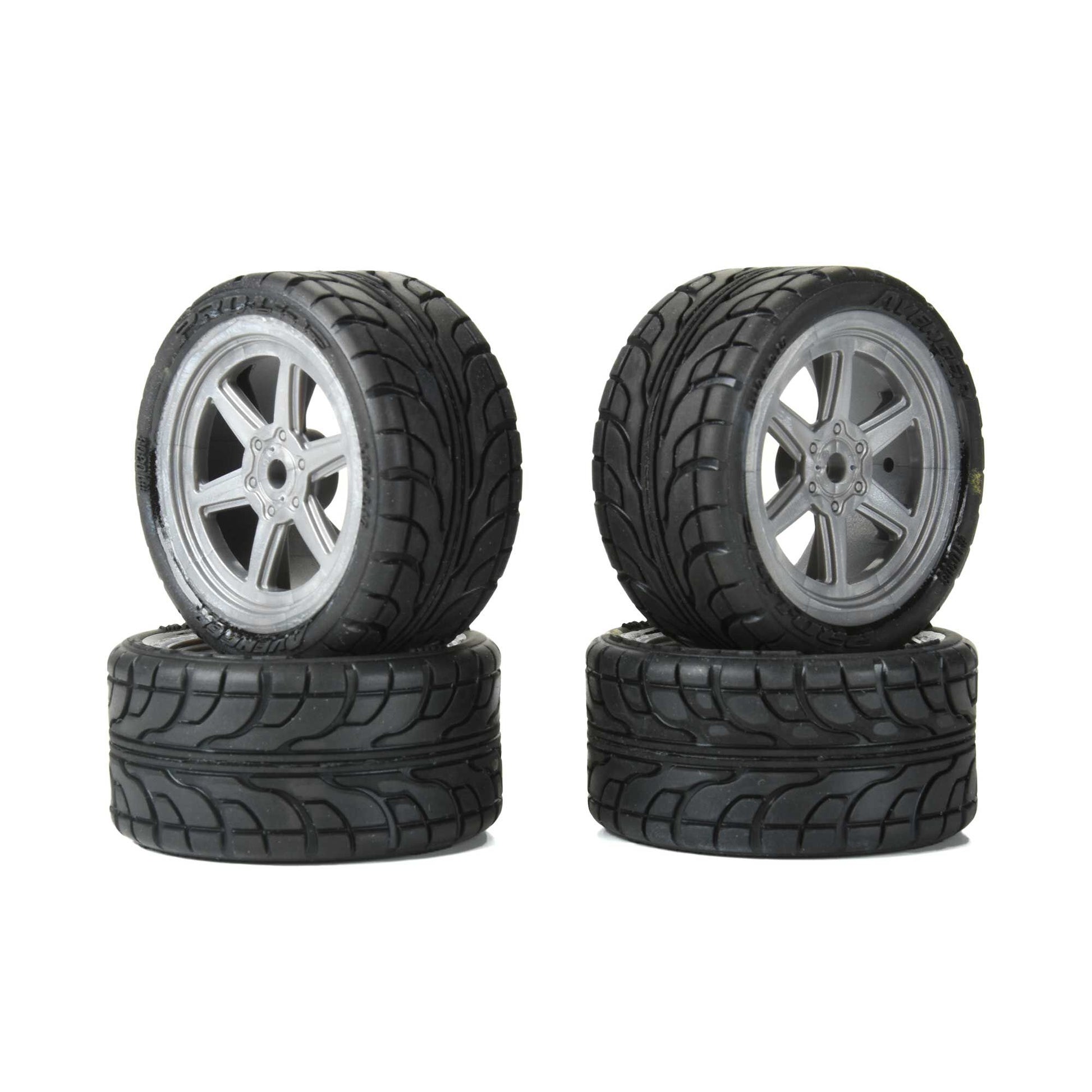 Pro-Line Racing 1030810 1:12 Avenger Tire Mounted on Overdrive Gray Wheel