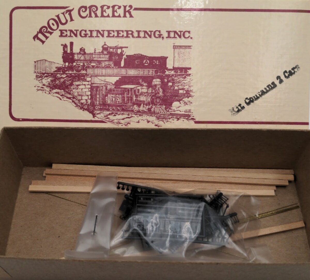 Trout Creek 101 HOn3 Bell-Ute Swayne TypeIII Skeleton LogCar Leas T/C Kit